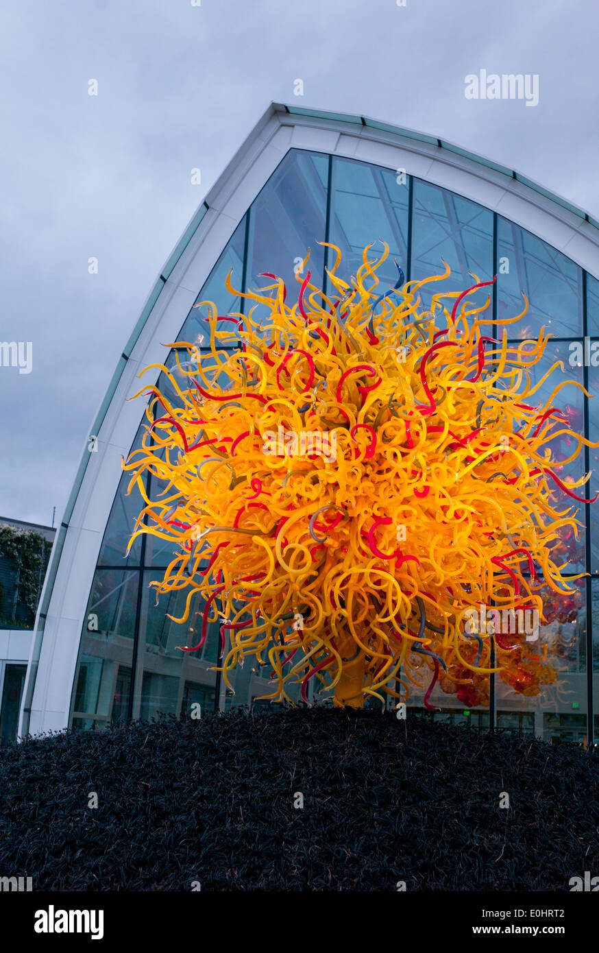 Glass Sculpture At The Chihuly Garden And Glass Museum Seattle