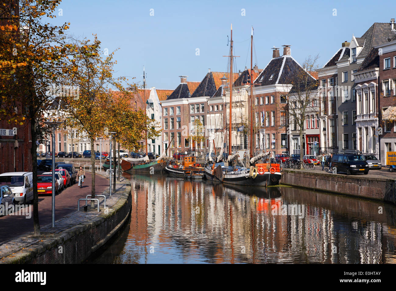 Netherlands, Groningen, channel, Niederlande, Groningen, Kanal Stock Photo