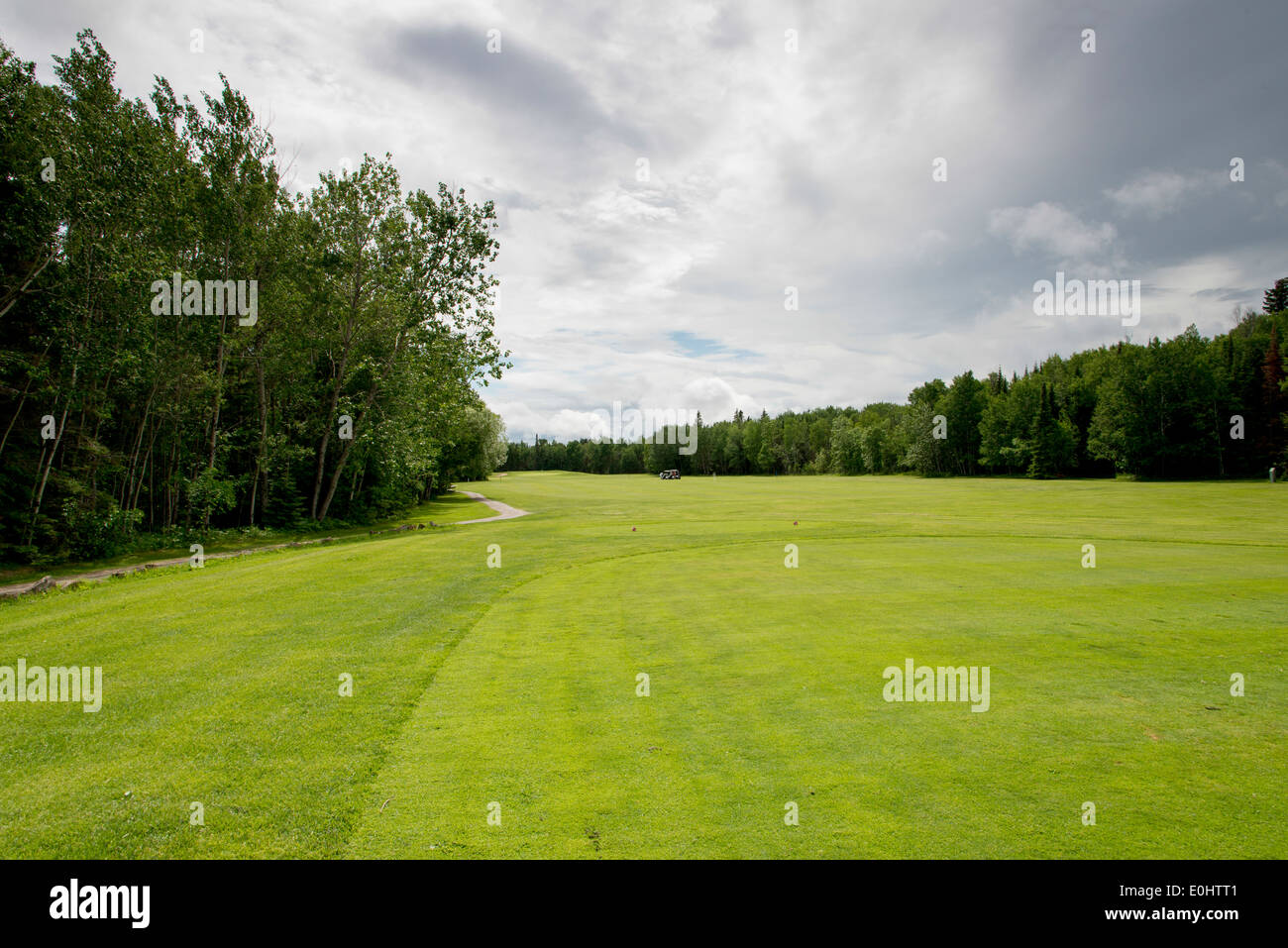 Golf course, Hecla Grindstone Provincial Park, Manitoba, Canada Stock