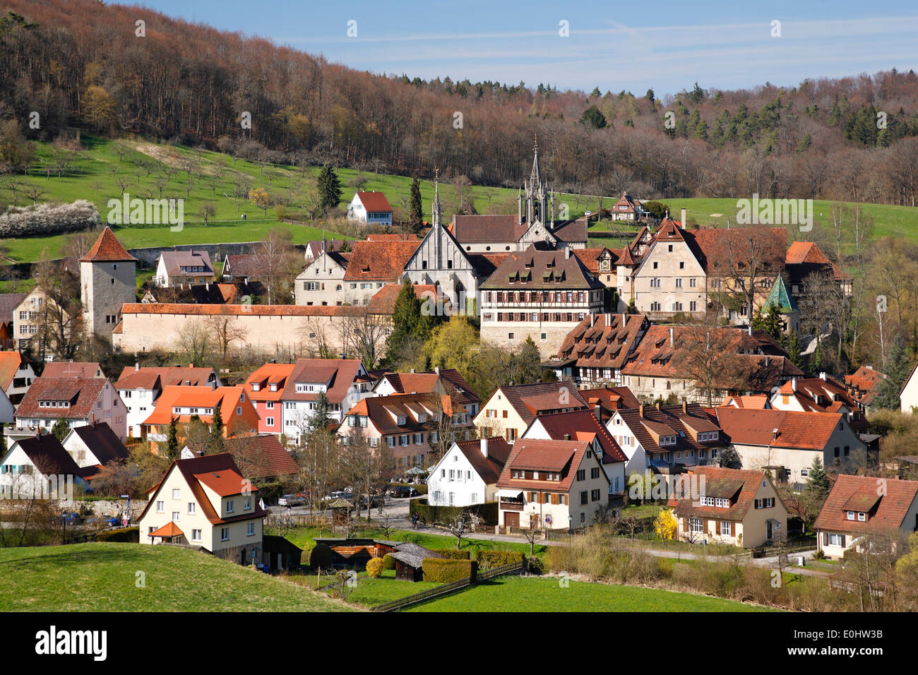 Deutschland, Baden-Württemberg, Kloster Bebenhausen, Dorf, Häuser Stock Photo