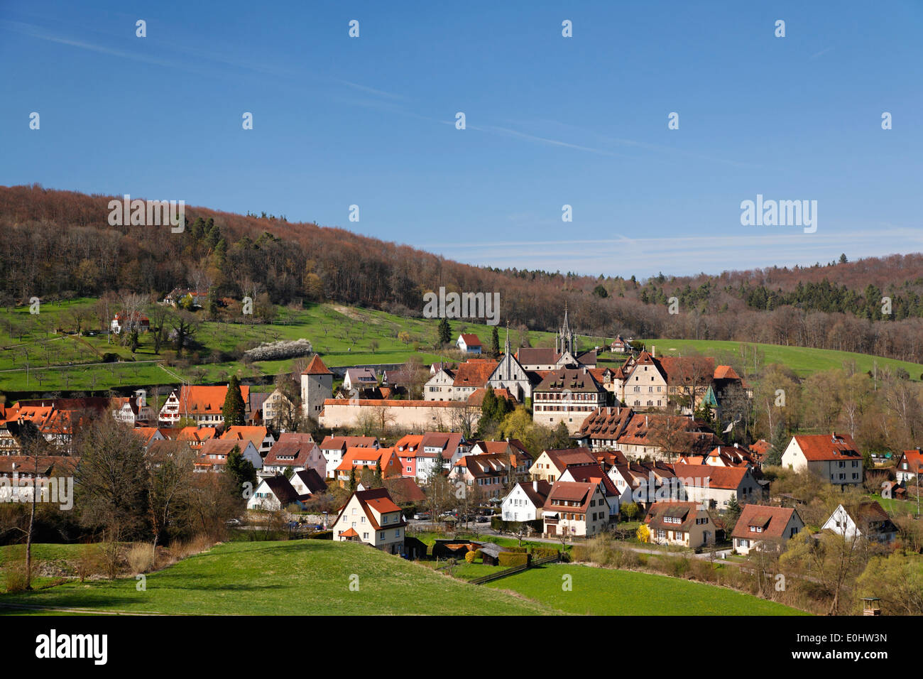 Deutschland, Baden-Württemberg, Kloster Bebenhausen, Dorf, Häuser Stock Photo