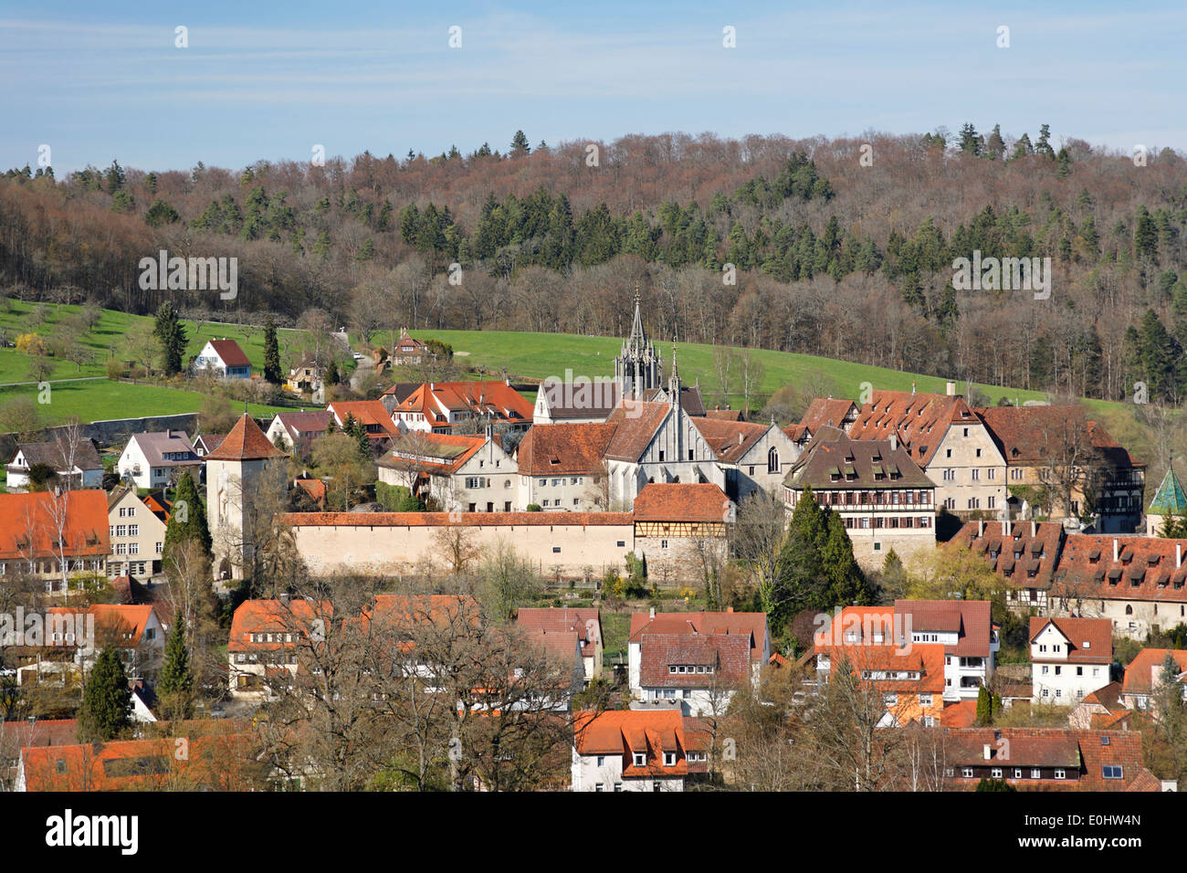 Deutschland Baden Wurttemberg Kloster Bebenhausen Dorf Hauser Stock Photo Alamy