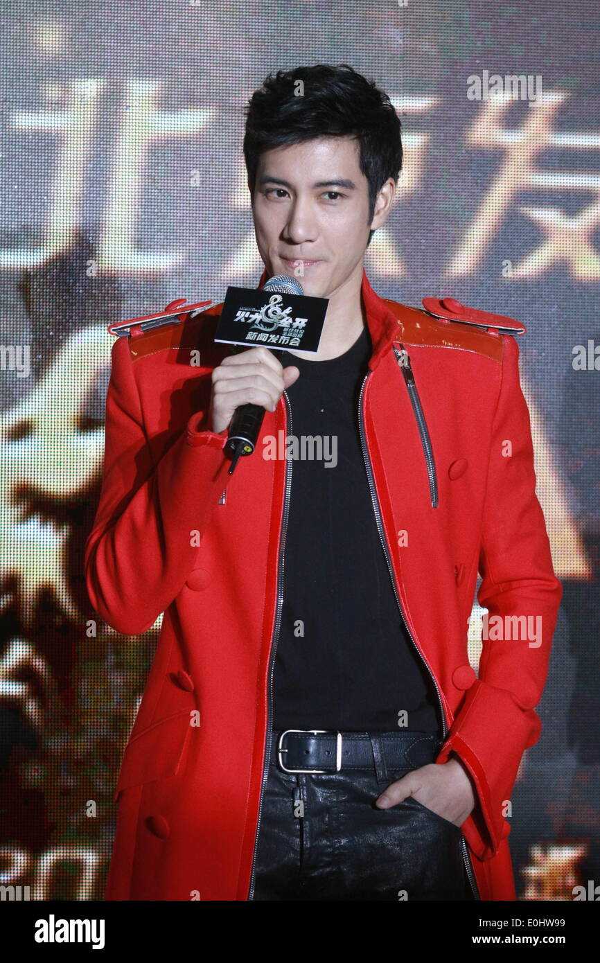 Beijing, China. 8th May, 2014. Singer Leehom Wang attends concert press ...