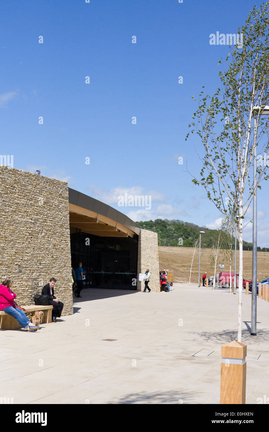 The new Gloucester Motorway Service Station on the M5 Gloucestershire england UK Stock Photo