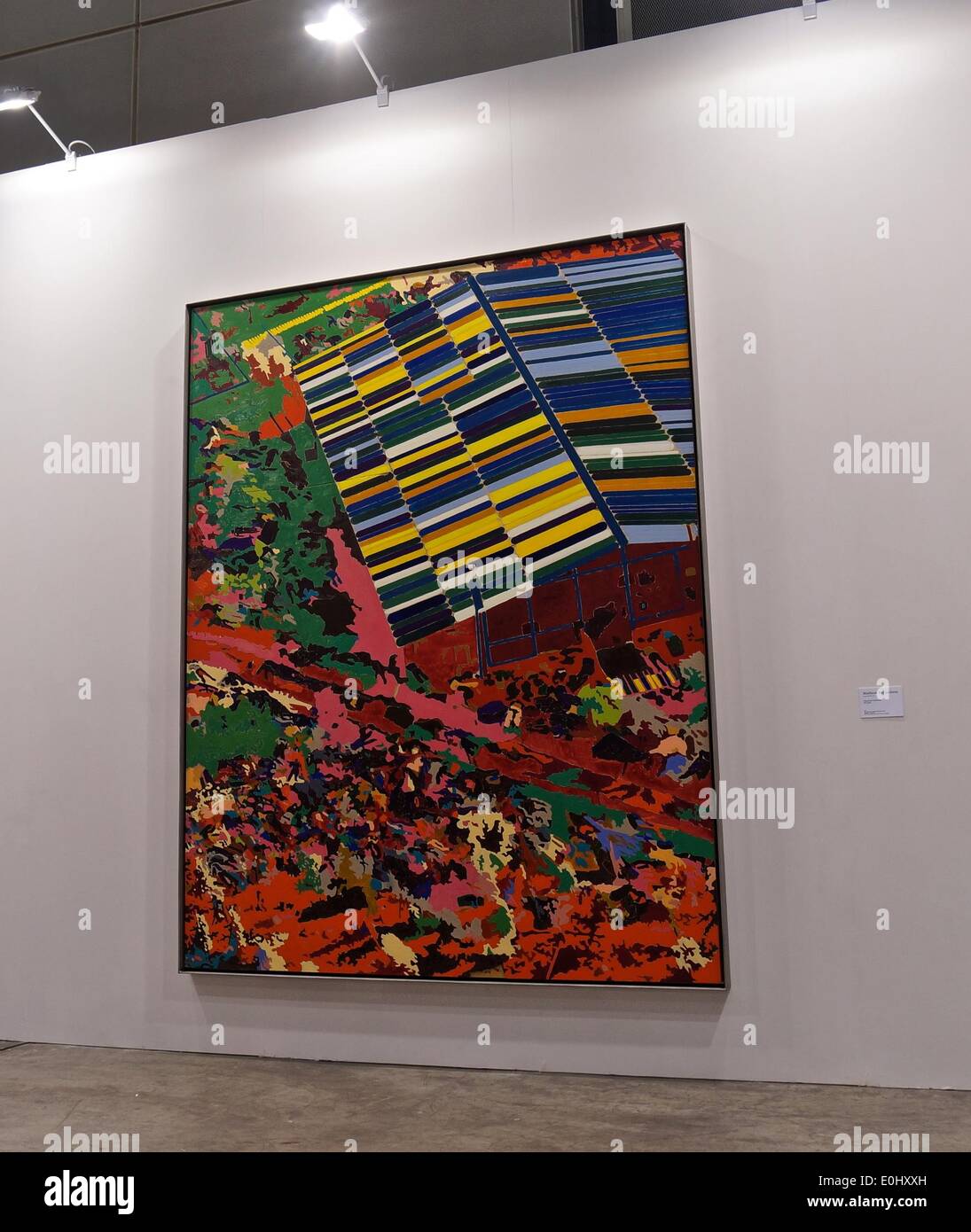 Hong Kong. 14th May, 2014. American artist Matthew Day Jackson's Unicursal Labyrinth shown at Art Basel Hong Kong 2014 Credit:  Derek Wong/Alamy Live News Stock Photo