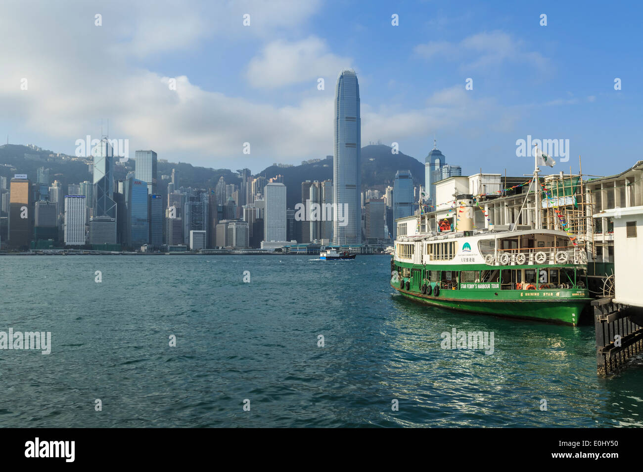 High rise buildings in Hong Kong Island Stock Photo