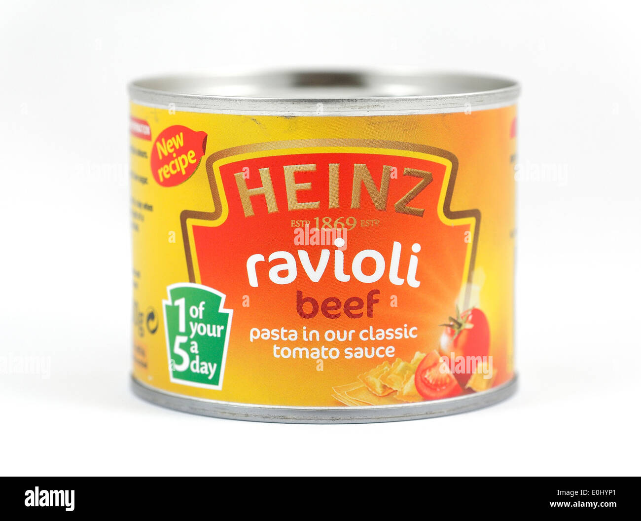 Heinz beef ravioli Stock Photo