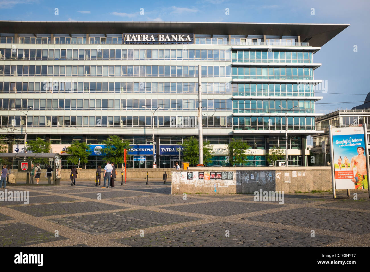 Tatra banka central building, Hodzovo namestie, Bratislava Stock ...