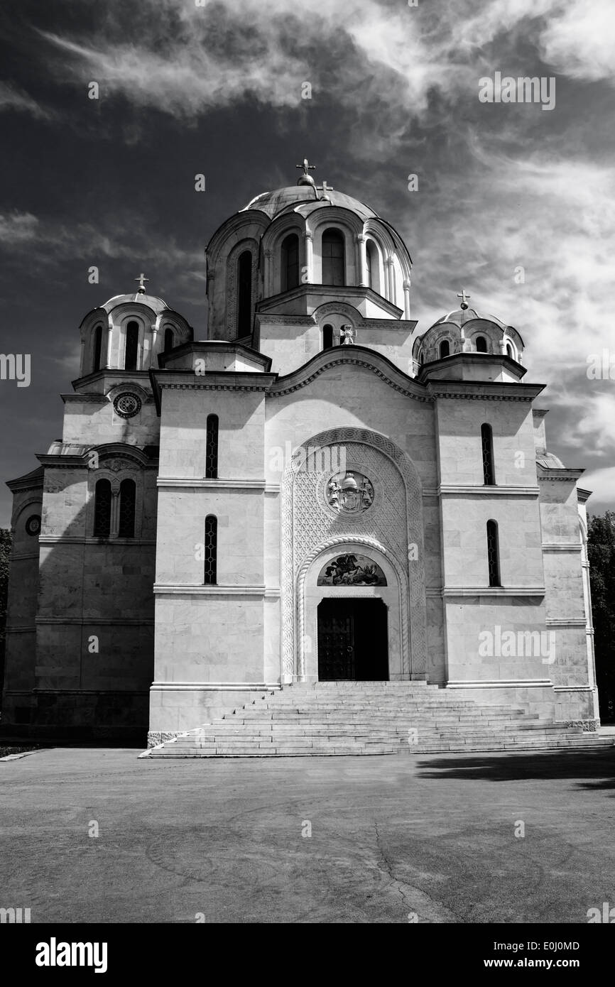 Orthodox christian St. George church in Topola Stock Photo