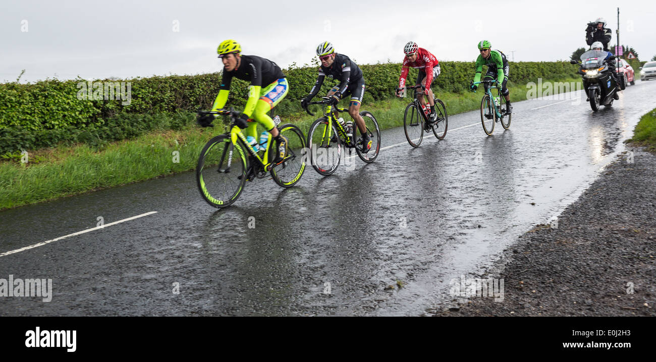Giro d'Italia Cycle Race on the Coast Road at Gortconney, Ballycastle  County Antrim Northern Ireland. Break Away Group Stock Photo - Alamy