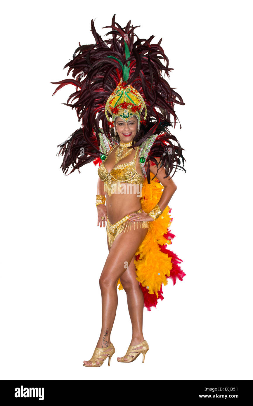 Premium Photo  Brazilian dancers carnival or women in party costume with  feather accessory or glitter bra in event portrait happy smile or dance  friends in samba fashion or new year festival