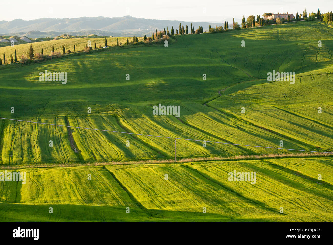 Tuscany countryside, La Crete Senesi Italy. Stock Photo