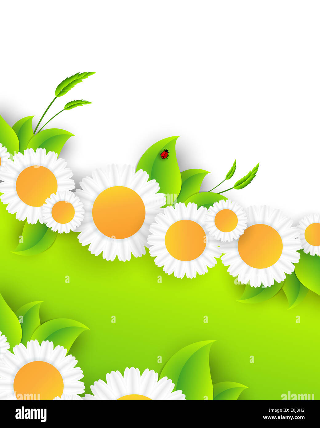 floral abstract vector frame Stock Photo - Alamy