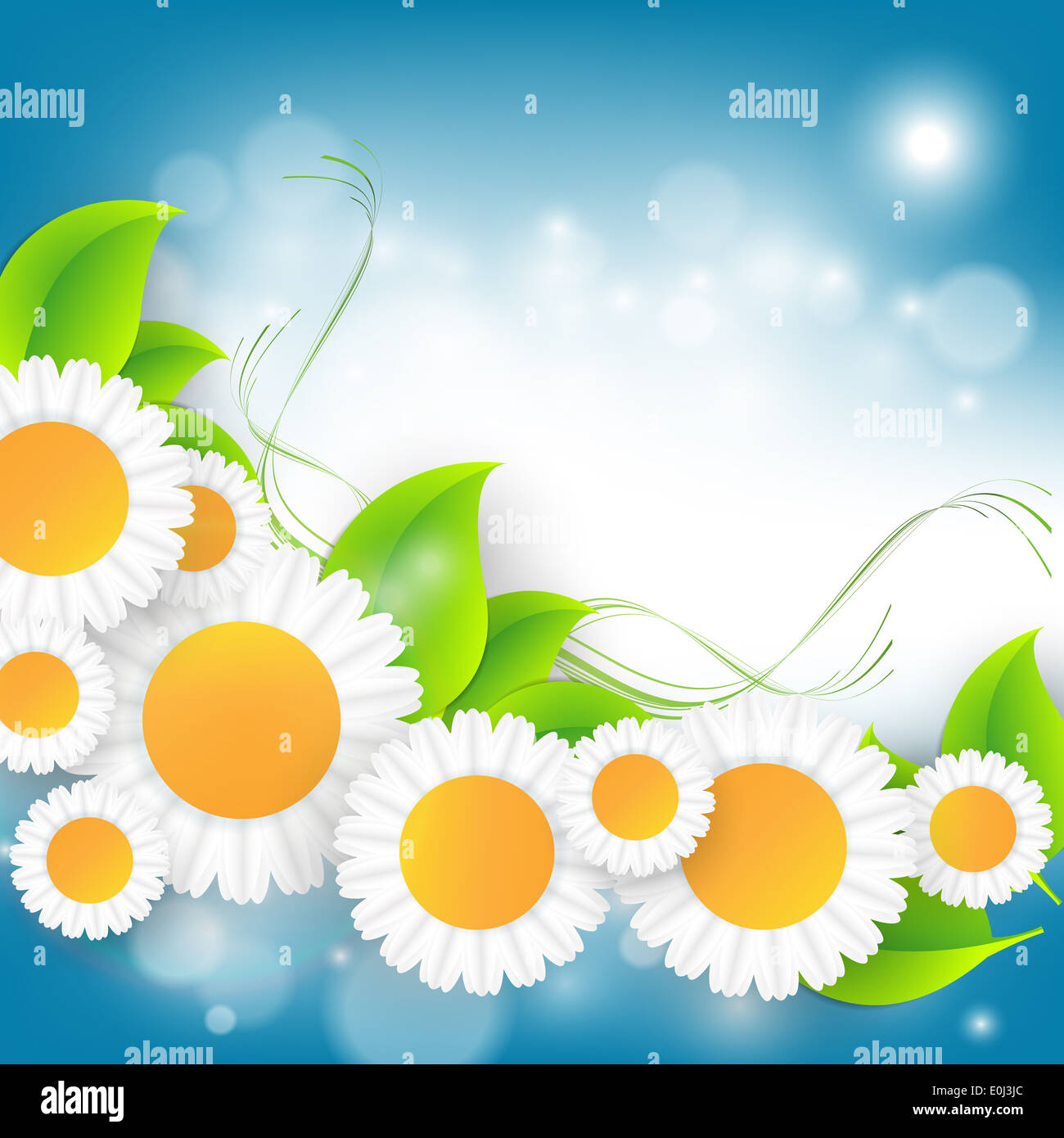 floral abstract vector frame Stock Photo - Alamy