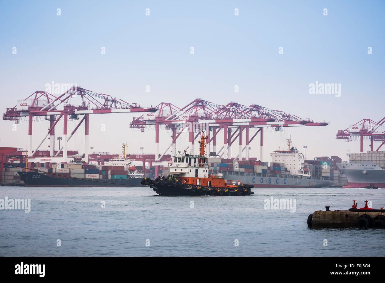 Kaohsiung port in Taiwan Stock Photo - Alamy