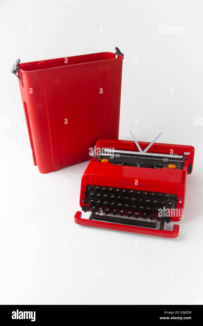 1969 Olivetti Valentine portable typewriter designed by Ettoire