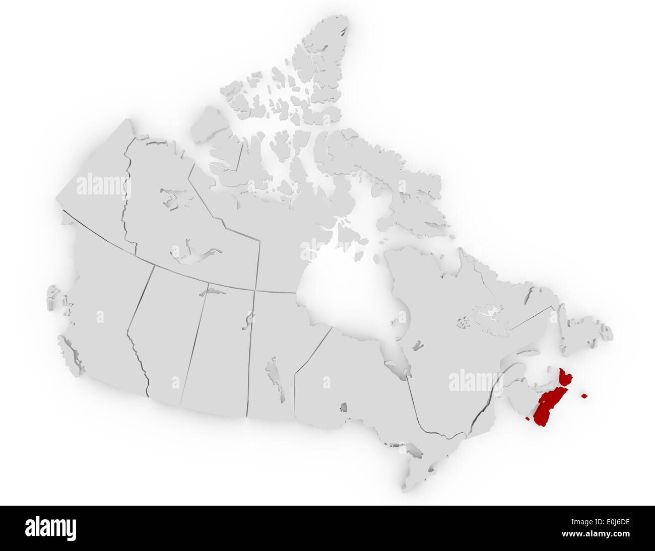 Nova scotia map Cut Out Stock Images & Pictures Alamy
