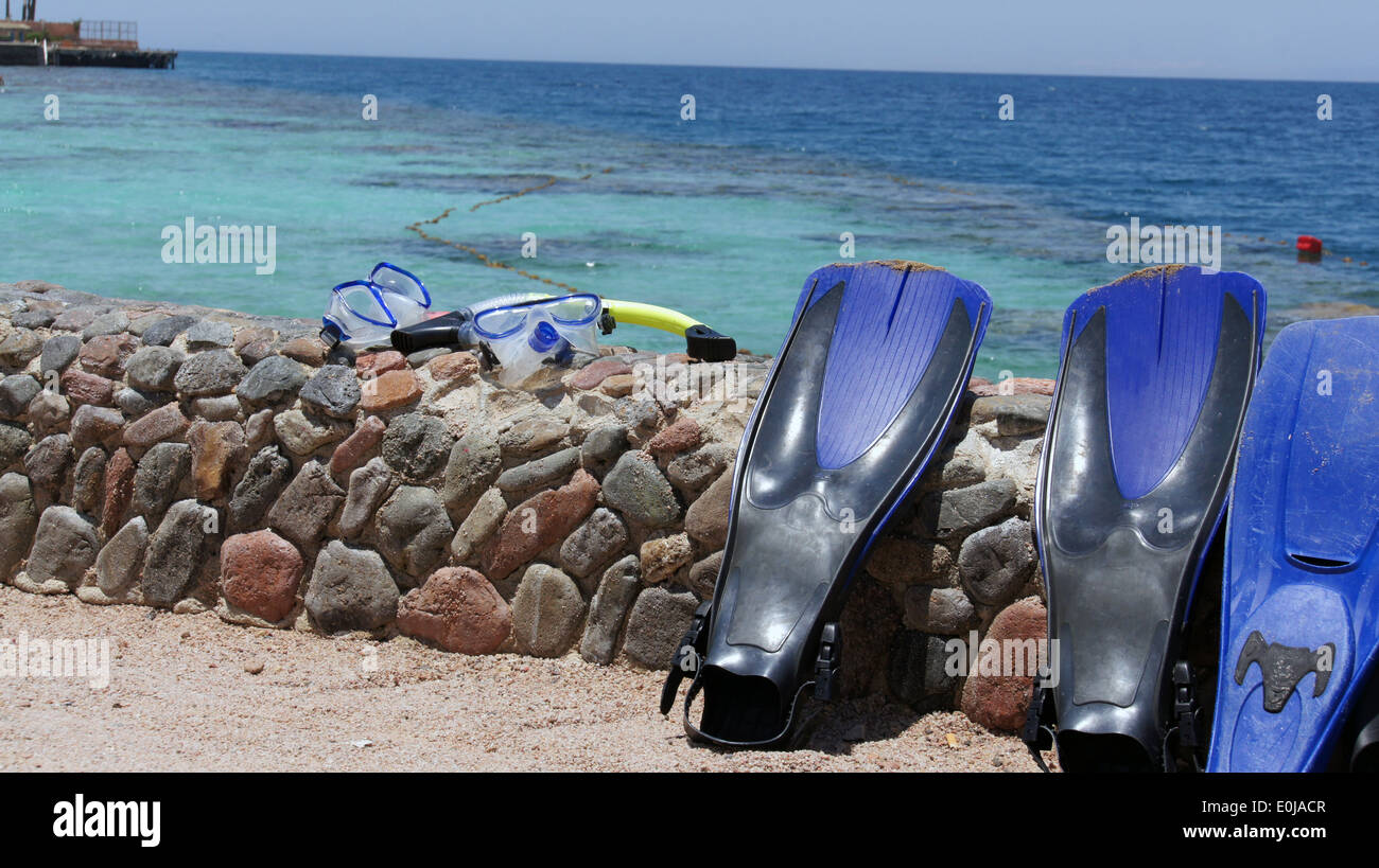 snorkeling equipment Stock Photo