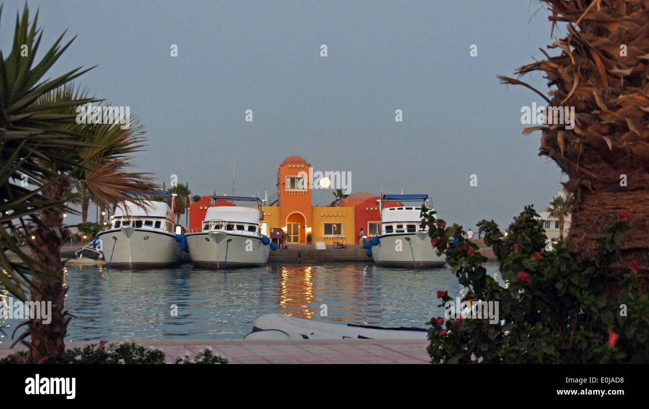hurghada harbor Stock Photo
