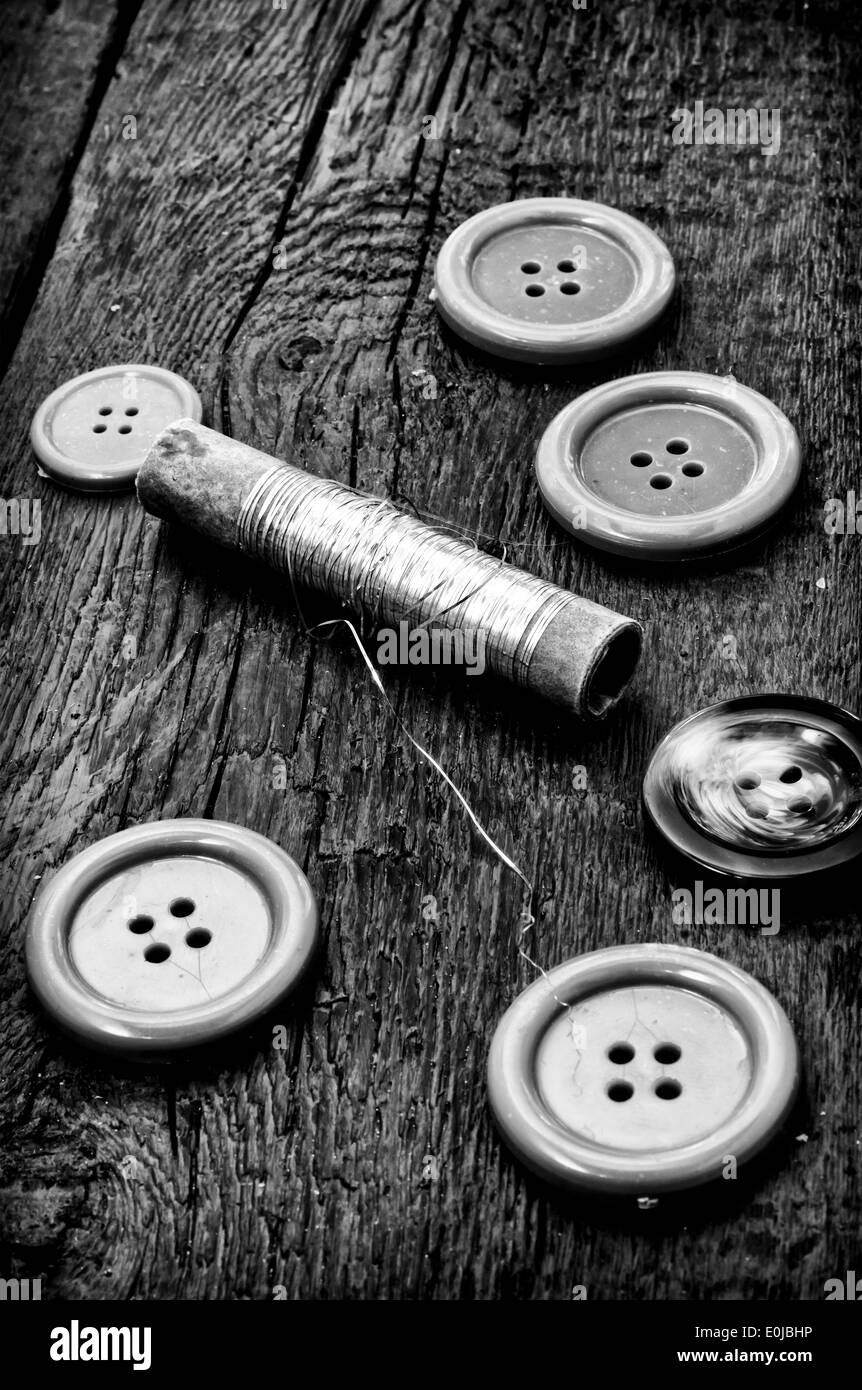 set of old seamstress for needlework Stock Photo Alamy