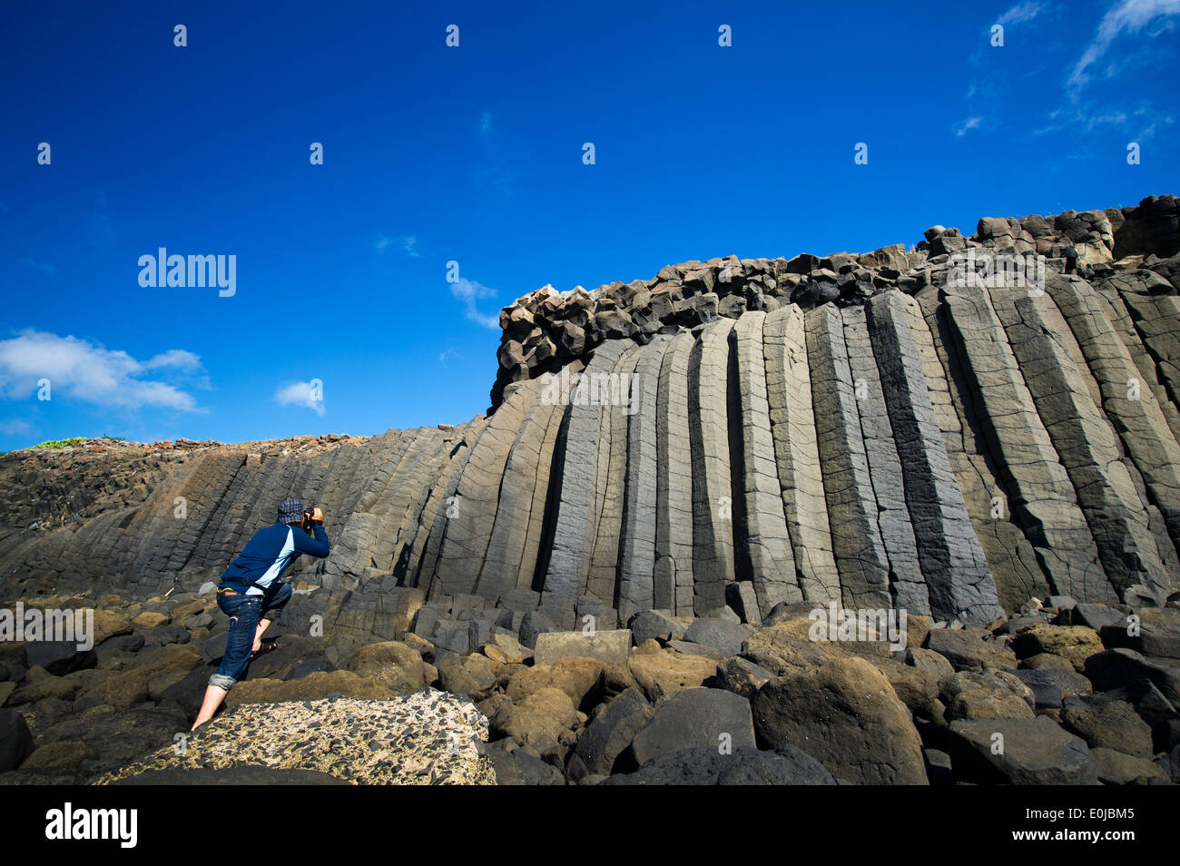 Columnar joint in penghu islands hires stock photography and images