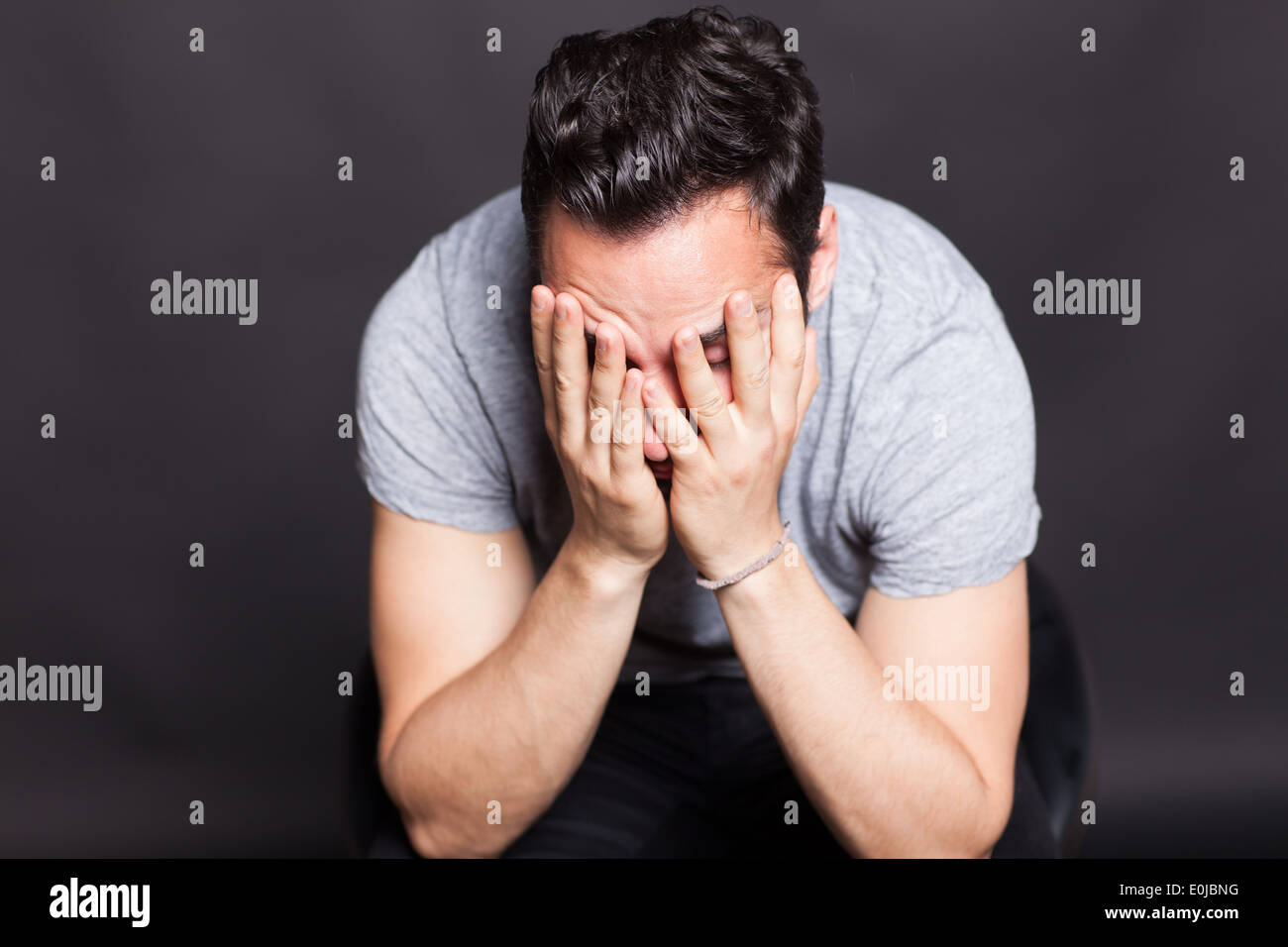 Despaired Man Stock Photo Alamy