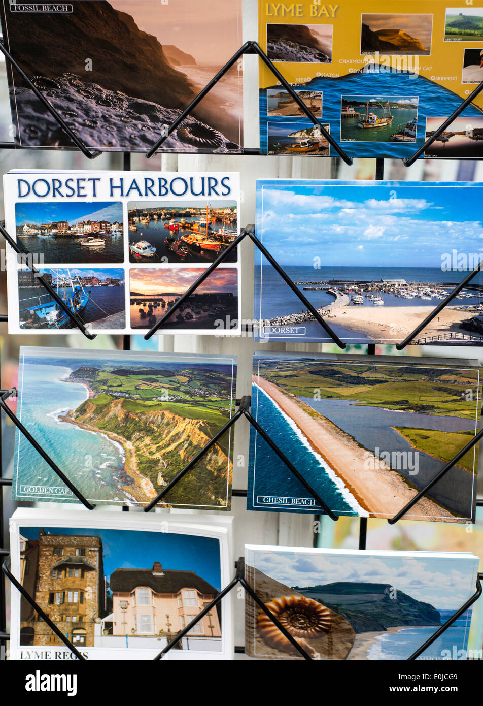 Souvenir postcards of Dorset in England Stock Photo - Alamy