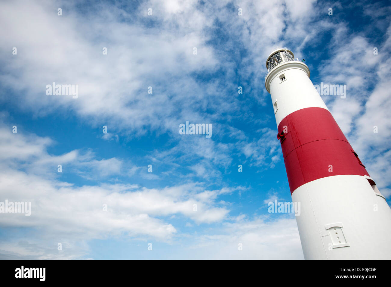 Detail of Portland Bill lighthouse, Dorset, England, UK Stock Photo