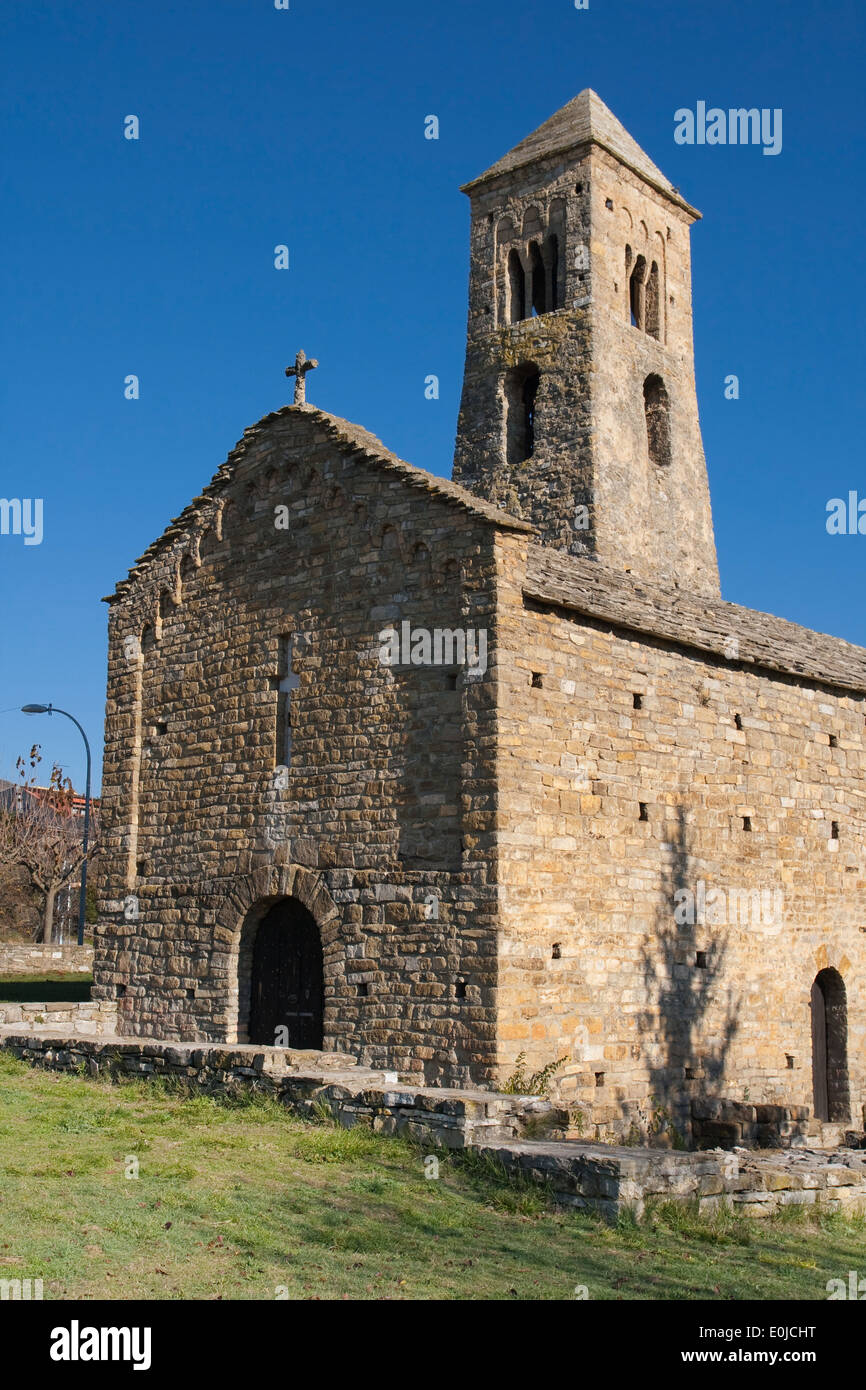 Romanesque church of Sant Climent in Coll de Nargo, Catalonia. Stock Photo