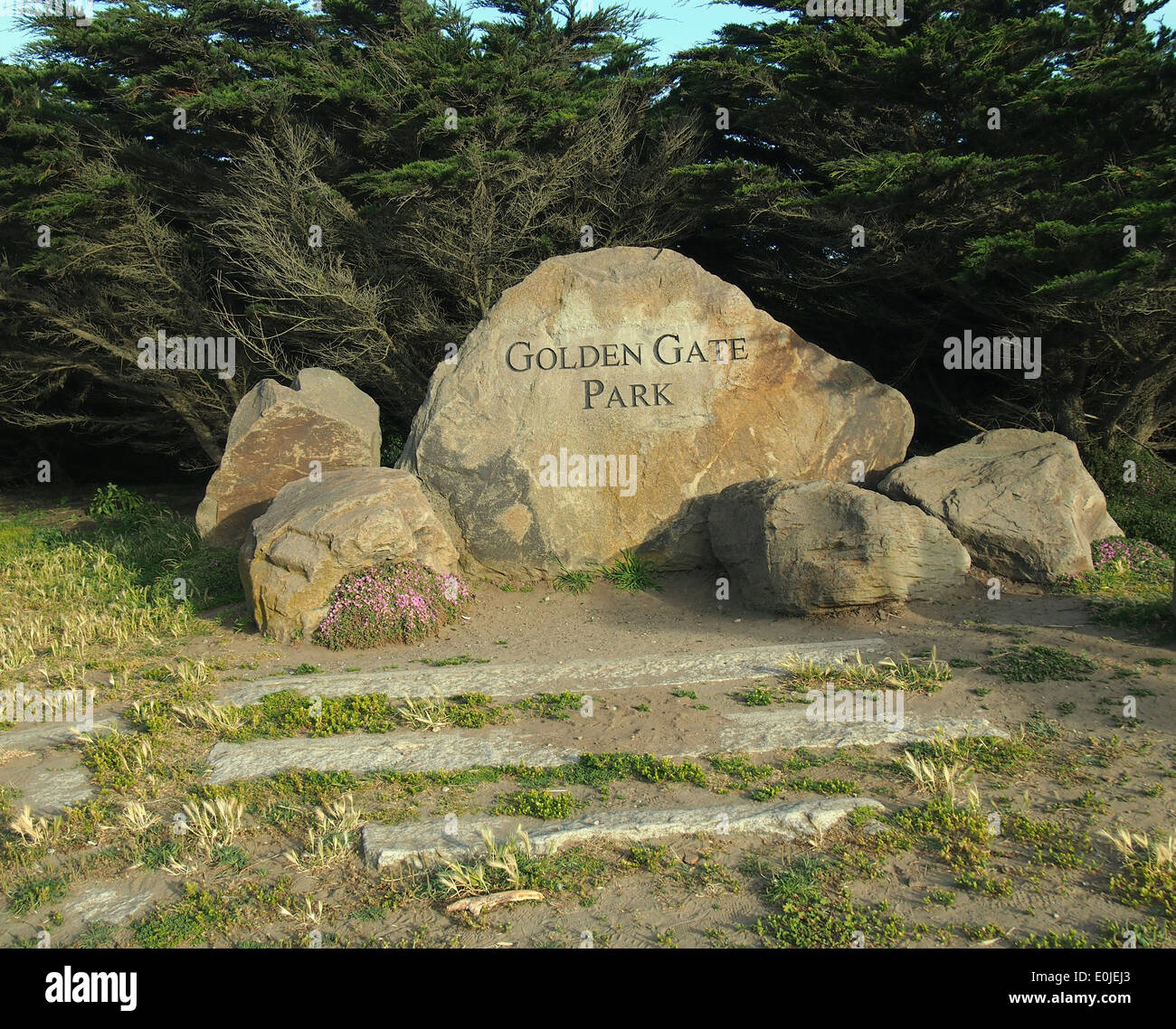 Golden Gate Park western entrance, San Francisco Stock Photo