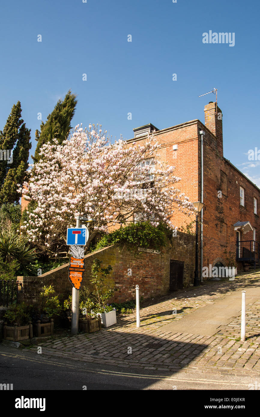 Bakers Arms Hill in Arundel leading up from Tarrant Street, Arundel