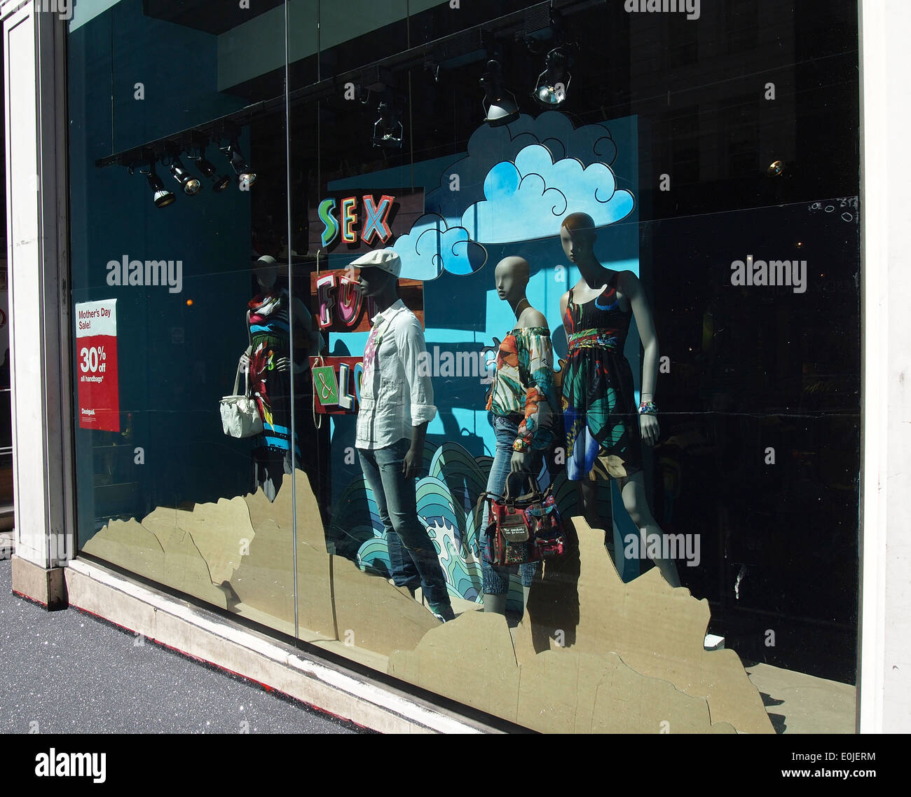 Desigual store window display Stock Photo - Alamy