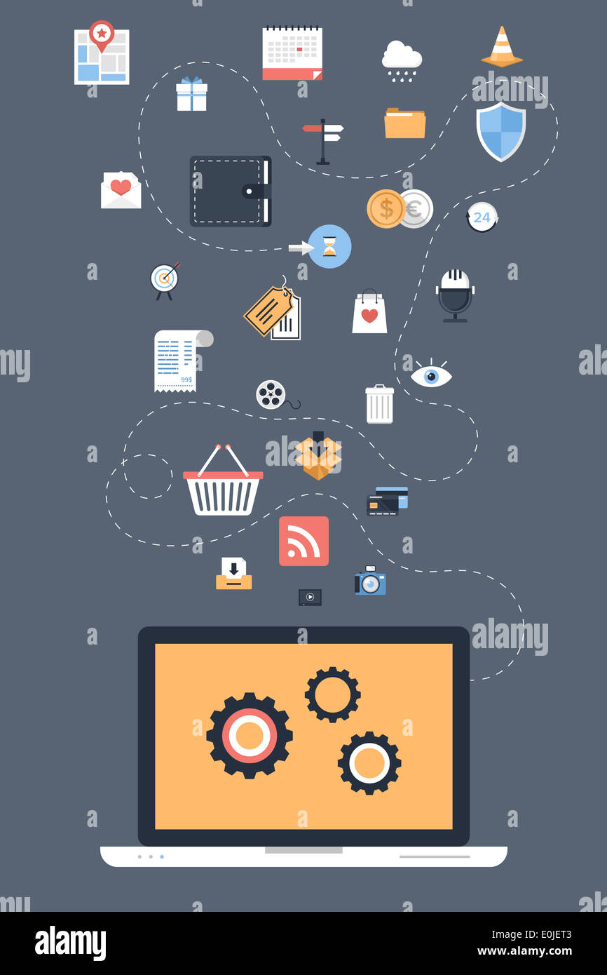 Business ui icons hi-res stock photography and images - Alamy