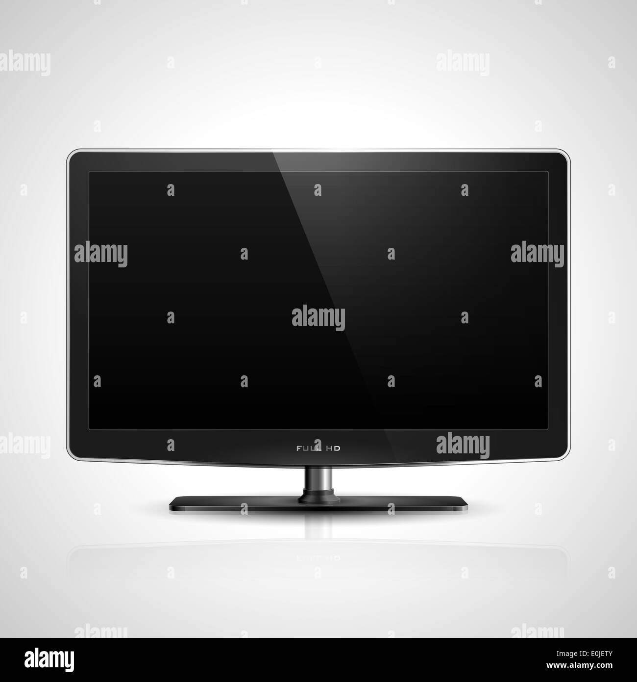 Realistic illustration of high definition TV screen Stock Photo Alamy