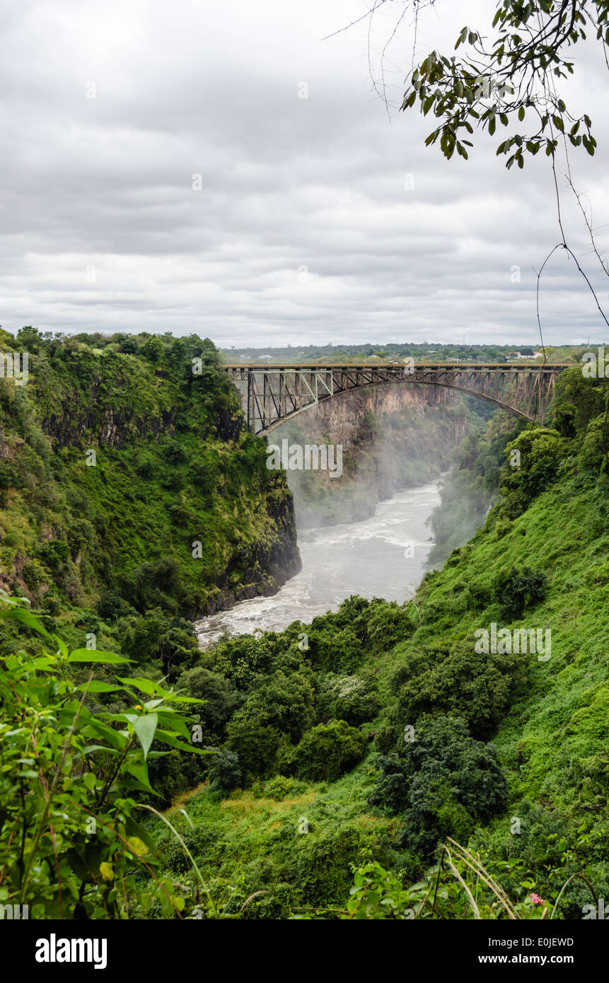 Victoria Falls in Zambia Stock Photo