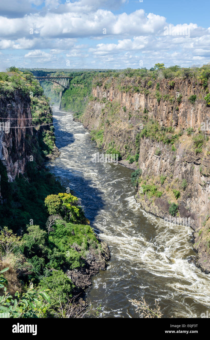 Victoria Falls in Zimbabwe Stock Photo