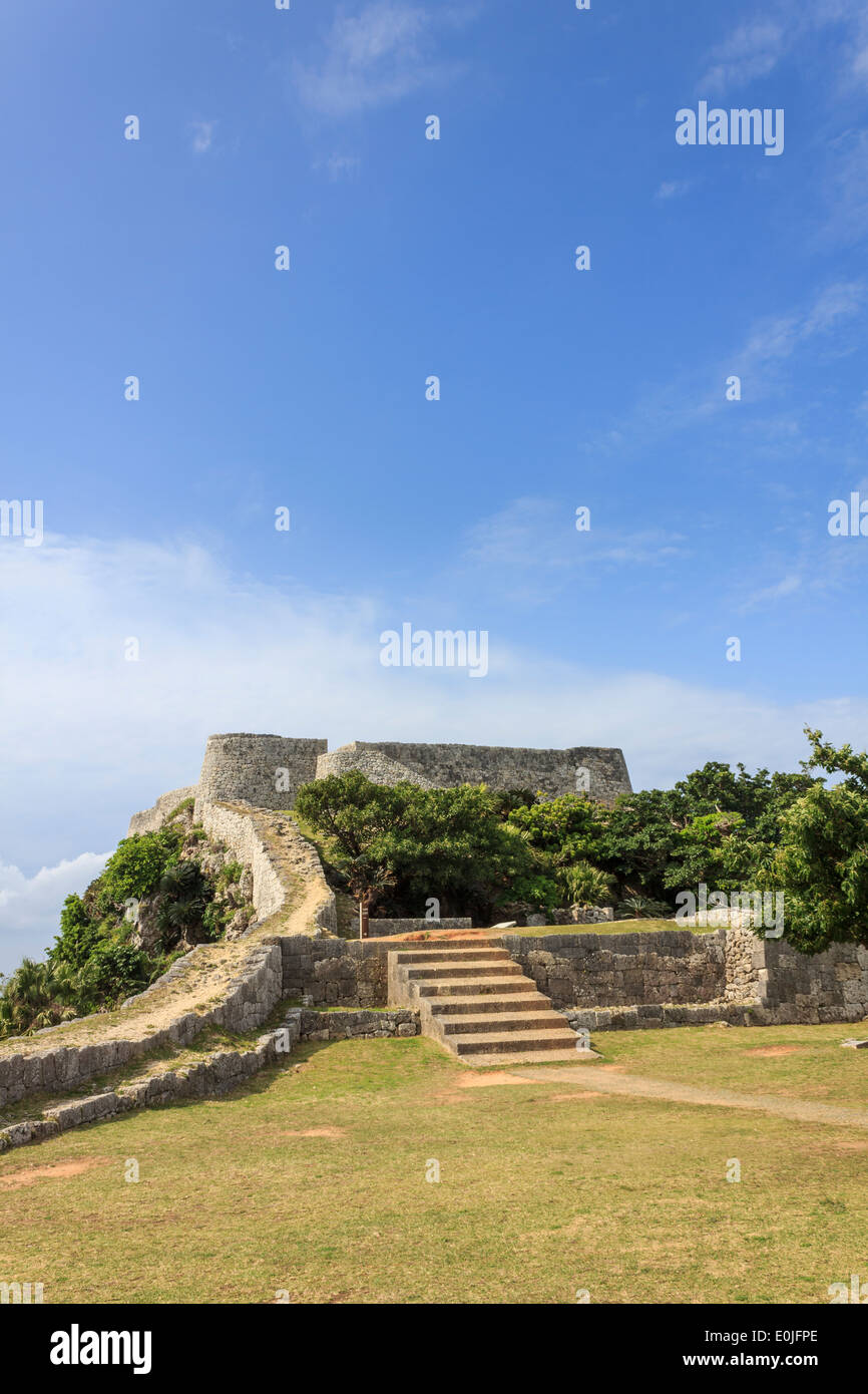 Katsurengusuku Castle Ruins in Okinawa, Japan Stock Photo