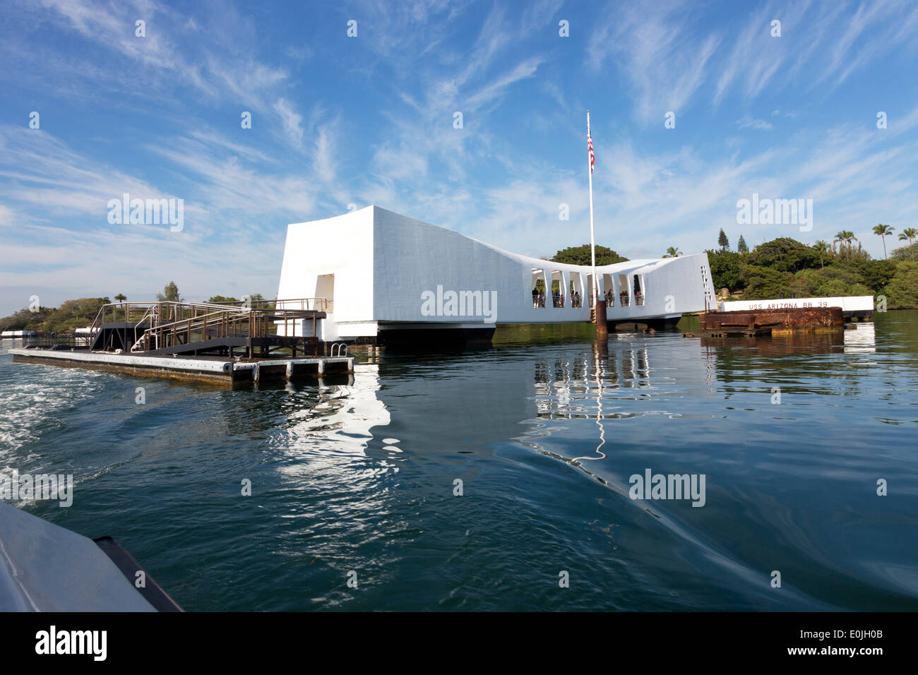 USS Arizona Monument Pearl Harbor, Oahu, Hawaii Stock Photo Alamy