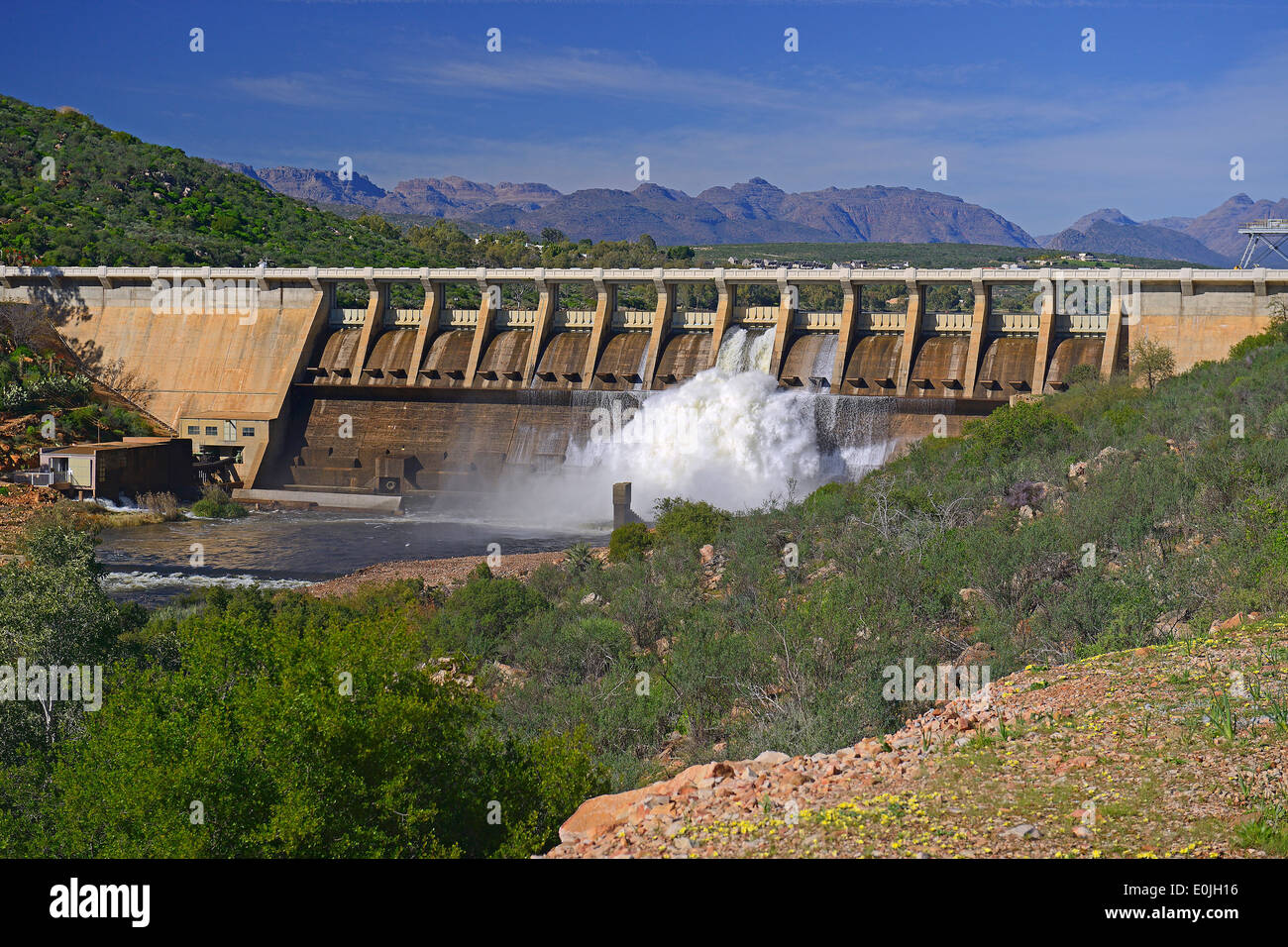 Clanwilliam Damm im Olifants River, Clanwilliam, West Kap, Western Cape, Suedafrika, Afrika Stock Photo