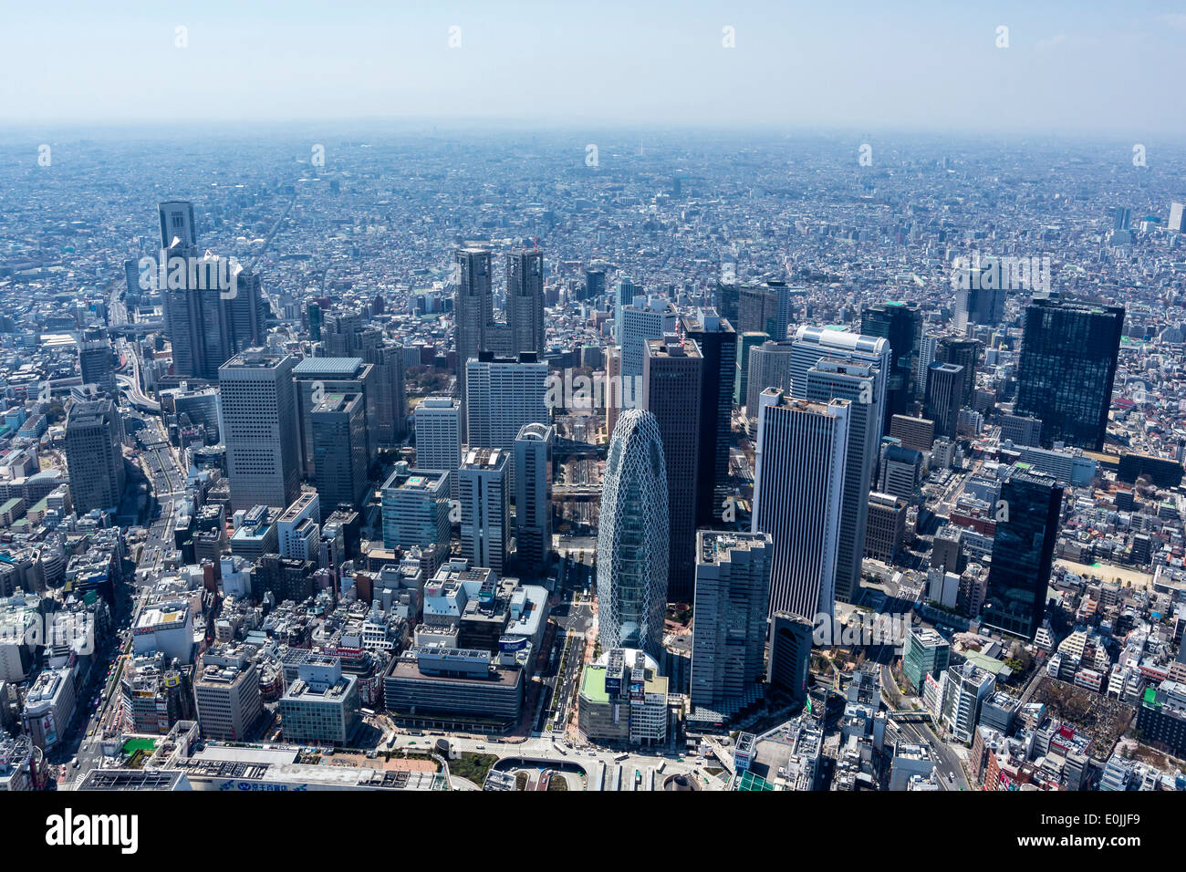 Aerial view of Tokyo Stock Photo