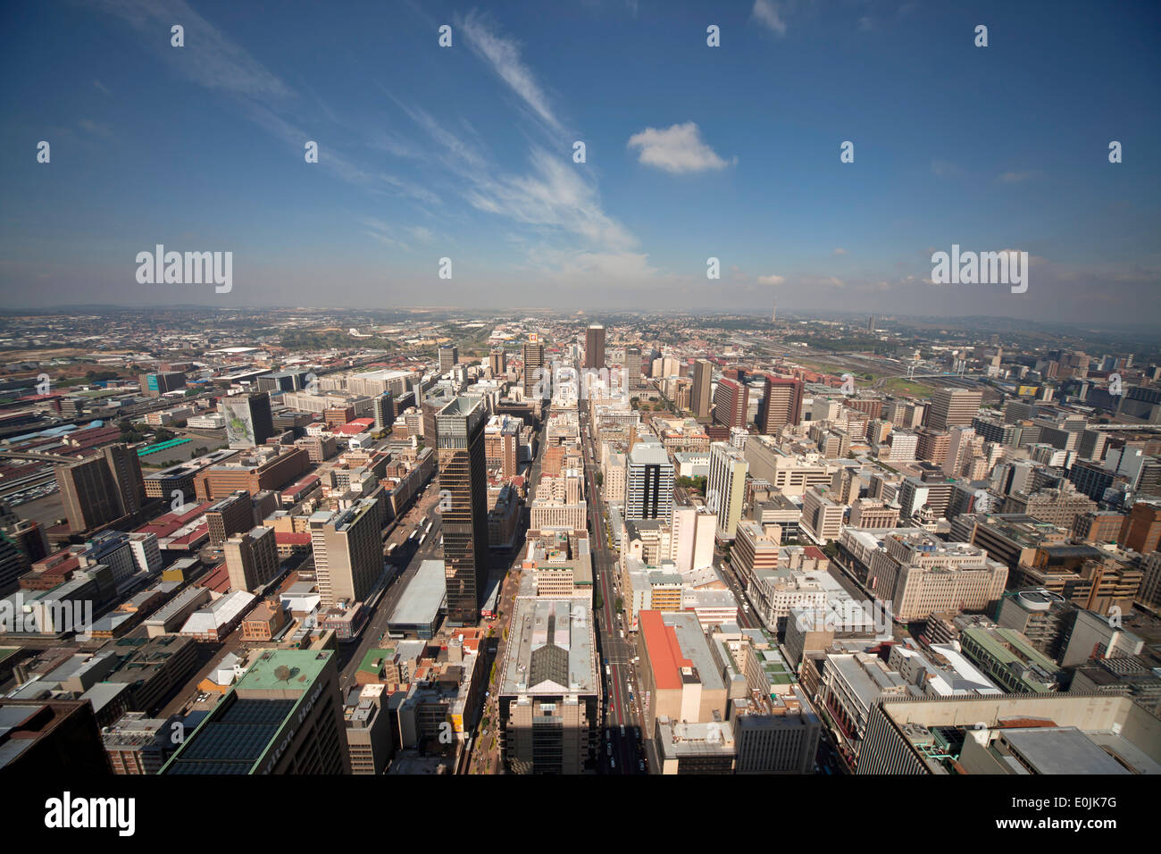 View of central Johannesburg and CBD from Carlton Center Johannesburg