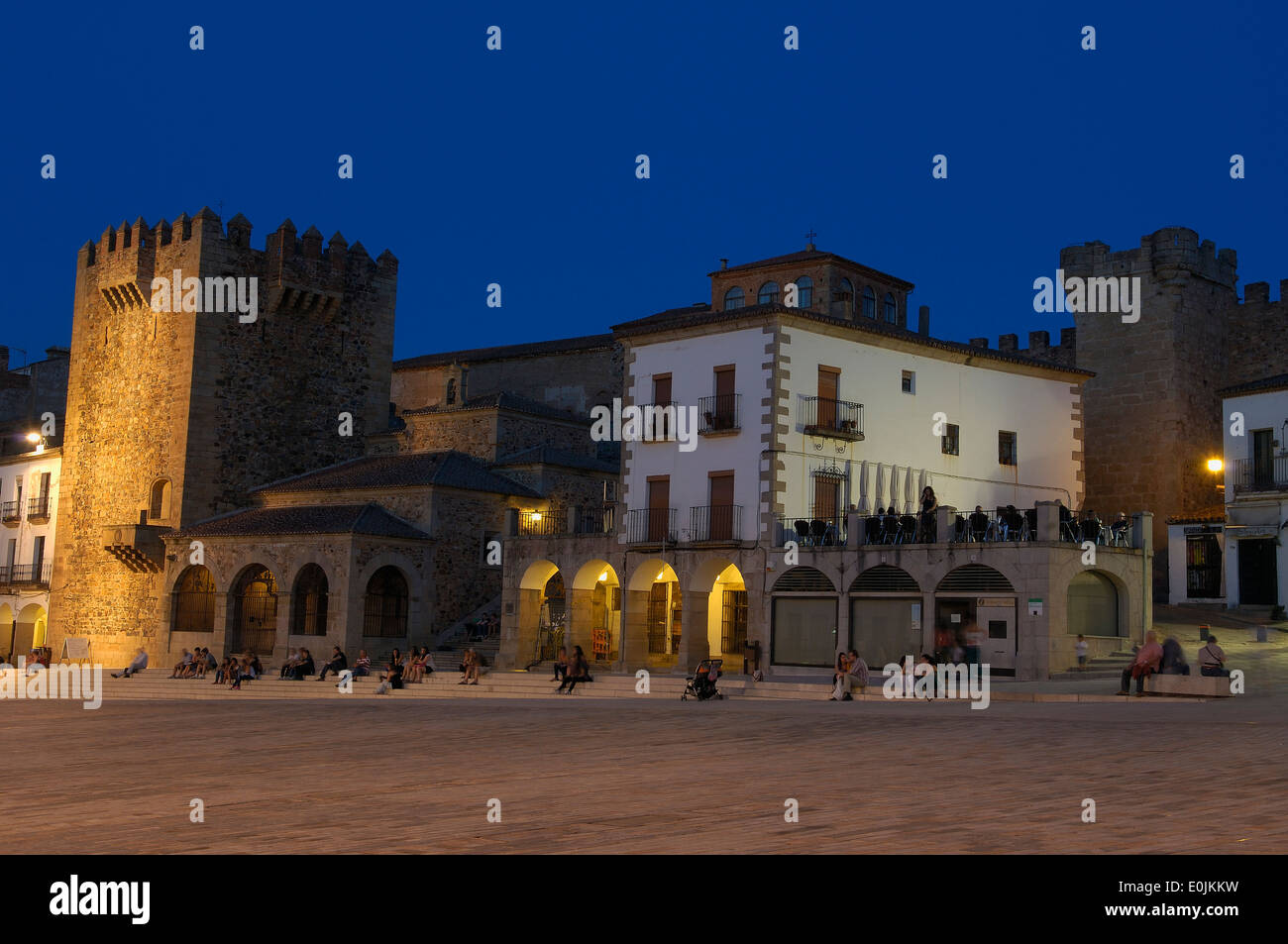 Caceres, Main Square, Old Town, Plaza Mayor, UNESCO world Heritage site