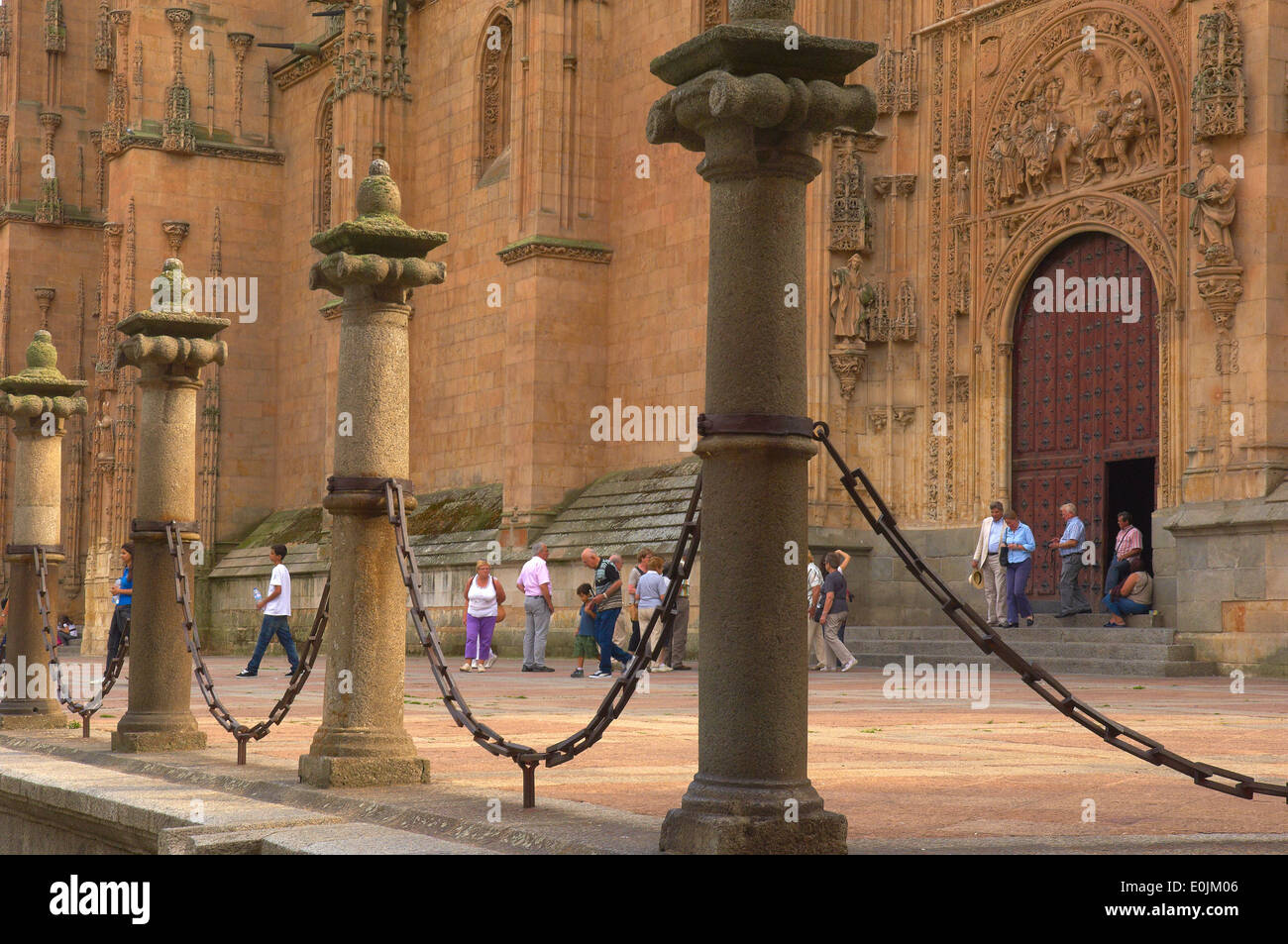 Cathedral, Salamanca, New Cathedral, Via de la Plata, Silver Route, Castilla-Leon, Spain Stock Photo