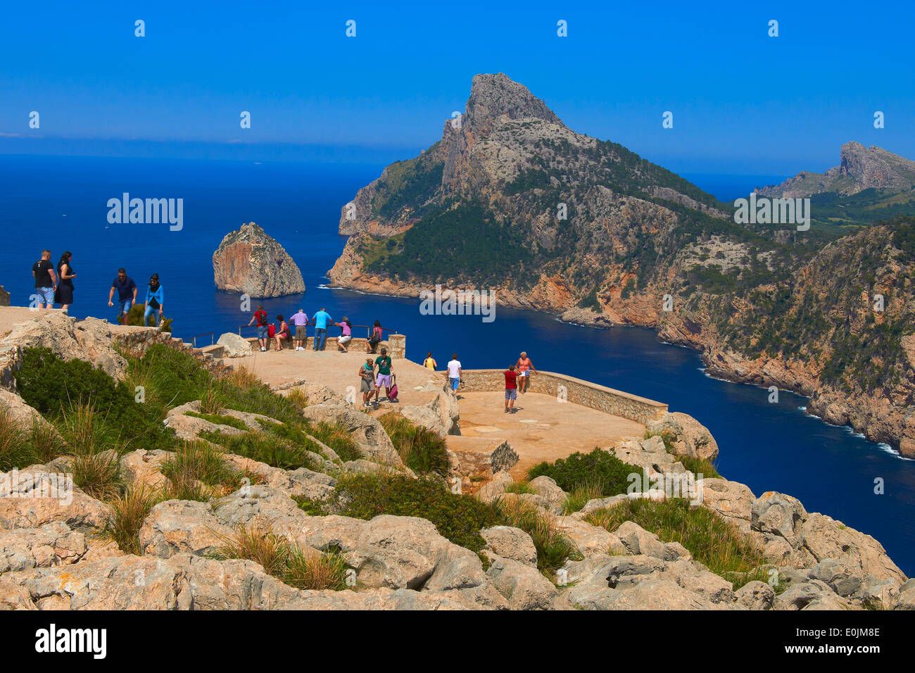 Mallorca, Cabo de Formentor, View point, Formentor Cape, Serra de Tramuntana, UNESCO World Heritage Site, Mallorca Island, Major Stock Photo