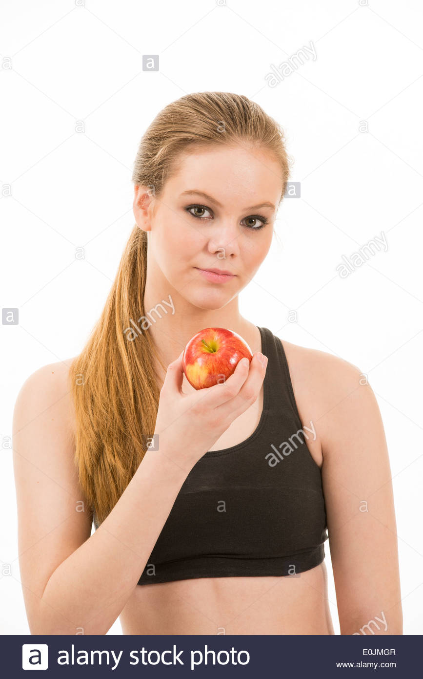 teen girls in sports bras