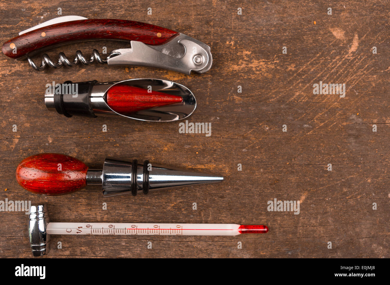 Wine Opener Accessories Gift Set - 5 Pcs Wine Bottle Corkscrew Screw Pull Kit By Kato, Great Valentine's Gifts, Red