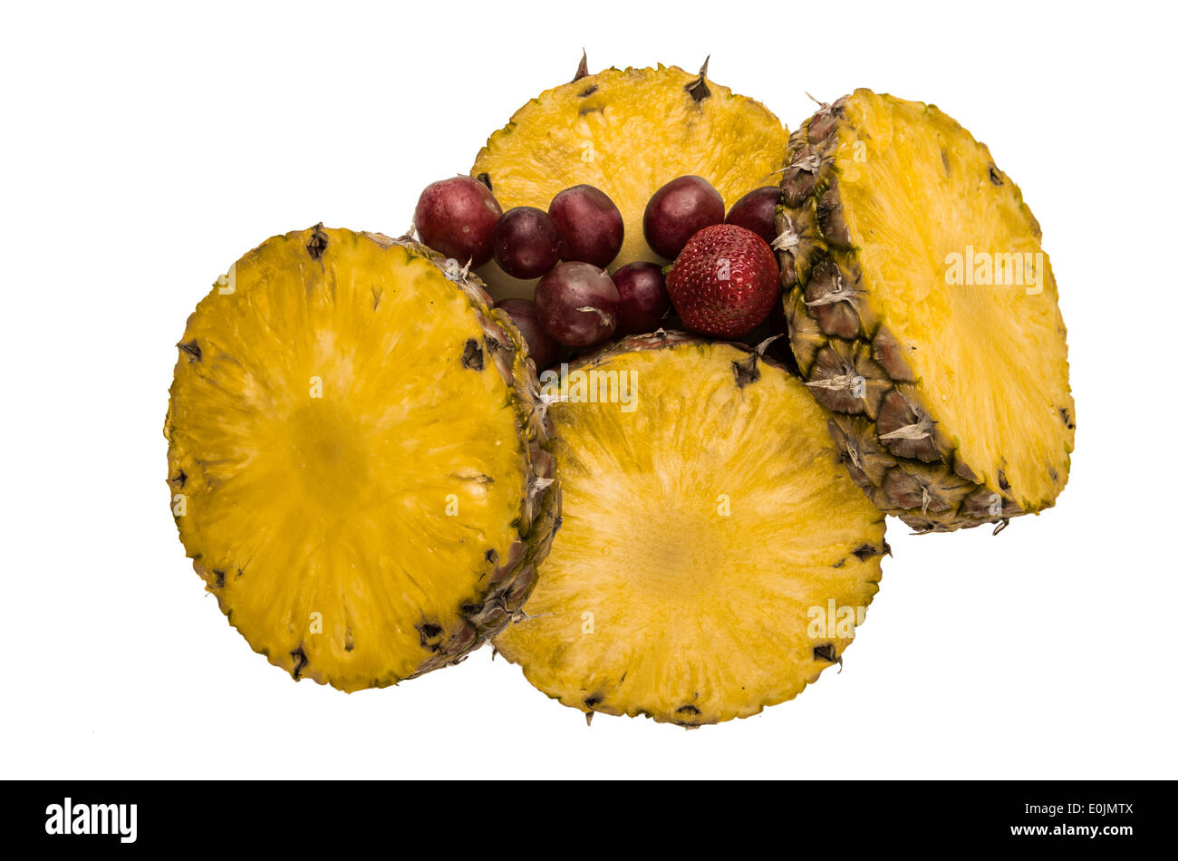 rotten pineapple Stock Photo