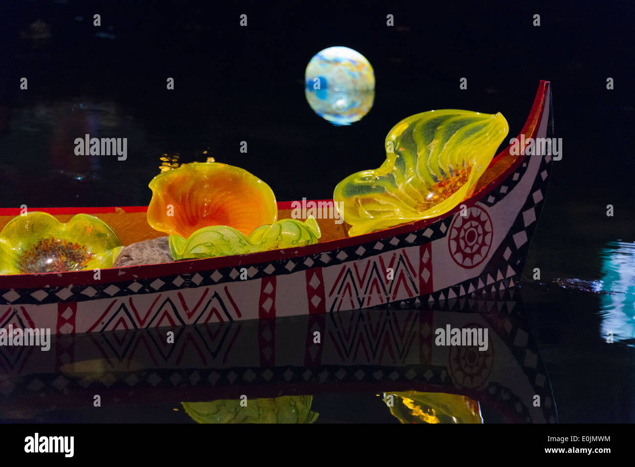 Glass made sculptures in the moat celebrating Chinese New Year, Hsinchu, Taiwan Stock Photo Alamy