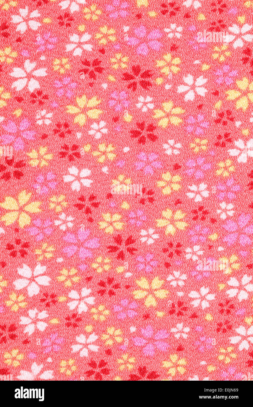 Japanese pattern piece of clothes Stock Photo