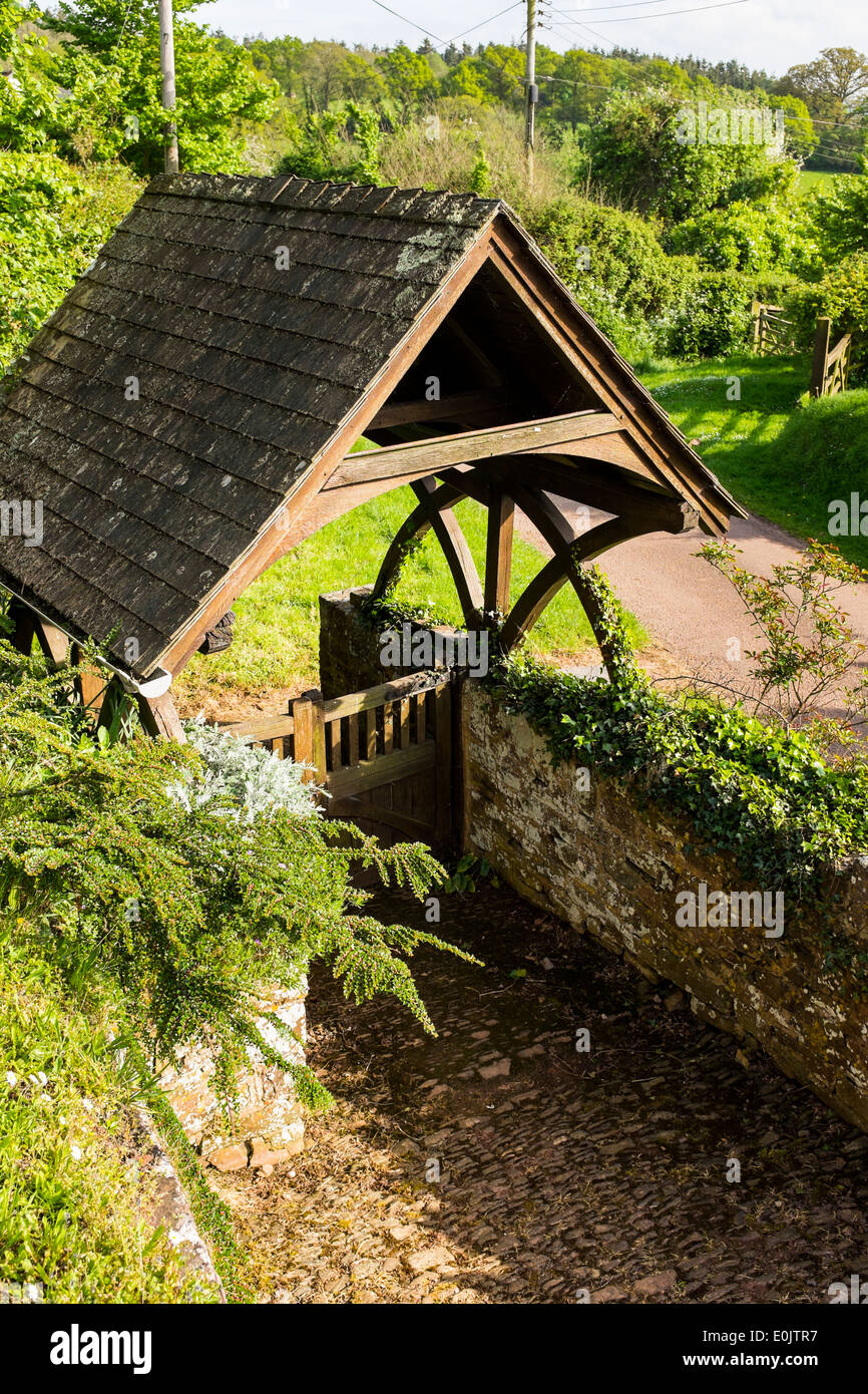 Lych Gate At St Mary s Church Upton Hellions Devon England Stock 